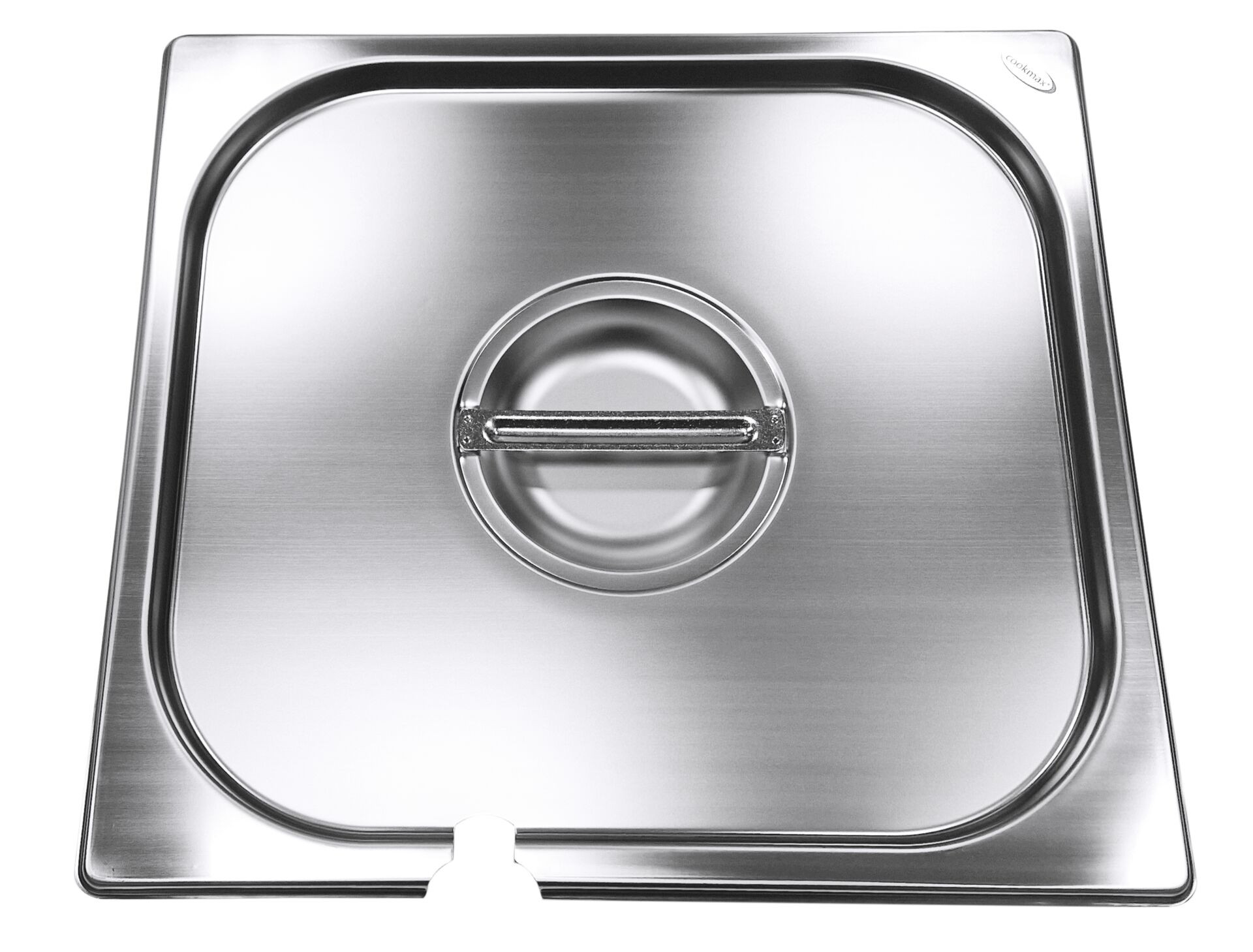 GN-Deckel mit Löffelausschnitt Edelstahl für 2/3